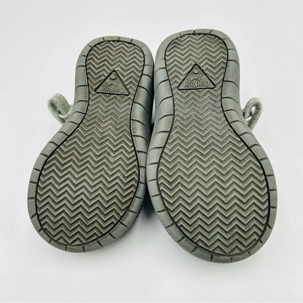 Oshkosh B’gosh shoes Blyss Mary Jane sandals loafers gray kids girl size 6